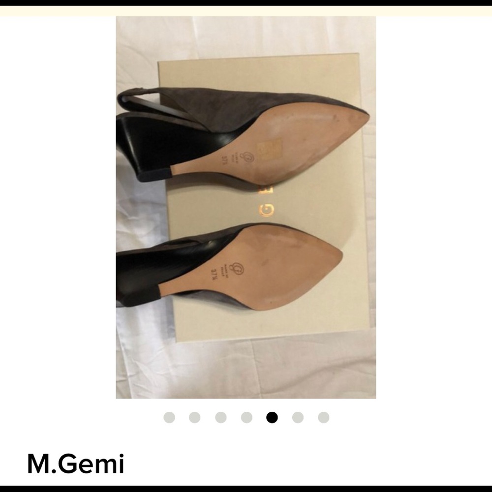 M Gemi grey sling back wedges - Picture 4 of 6